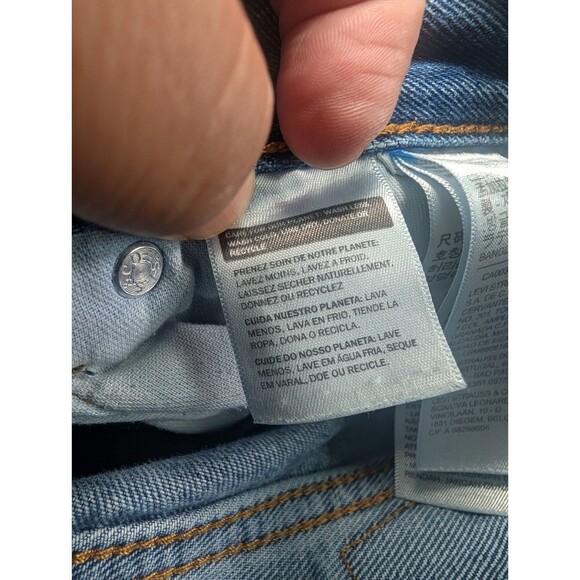 Levis 505 Men Jeans Color is Blue Size W38XL34 Straight Flex - Picture 14 of 16